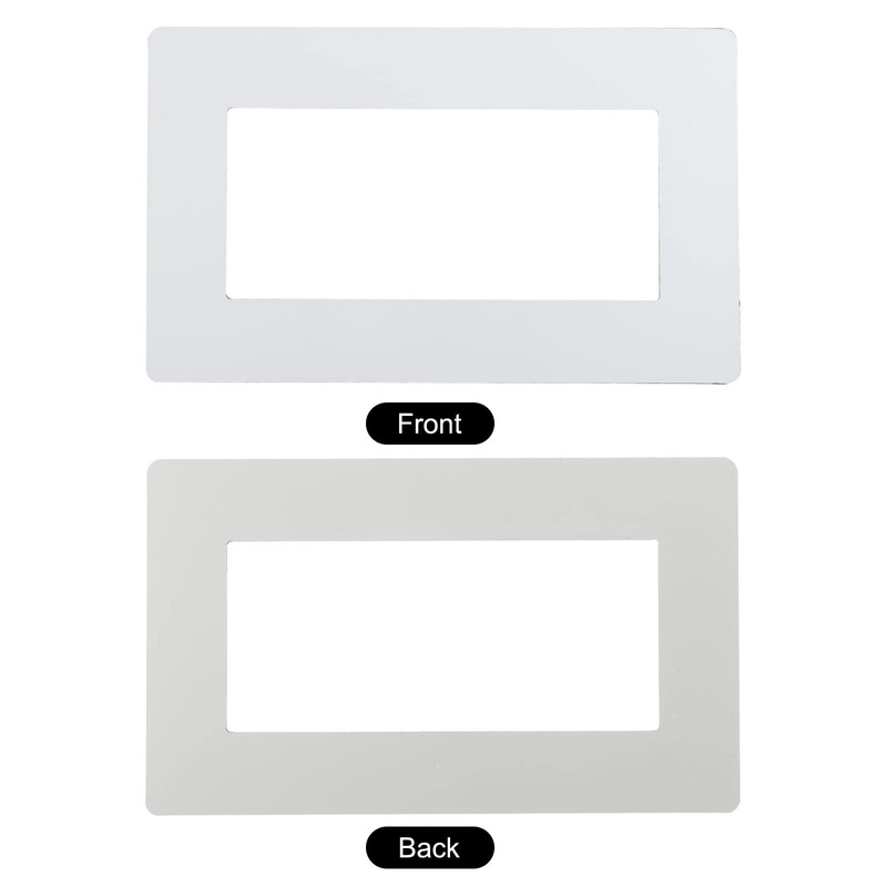 MECCANIXITY Switch Surround Plate Wall Panel Decoration Dual Gang Aluminum