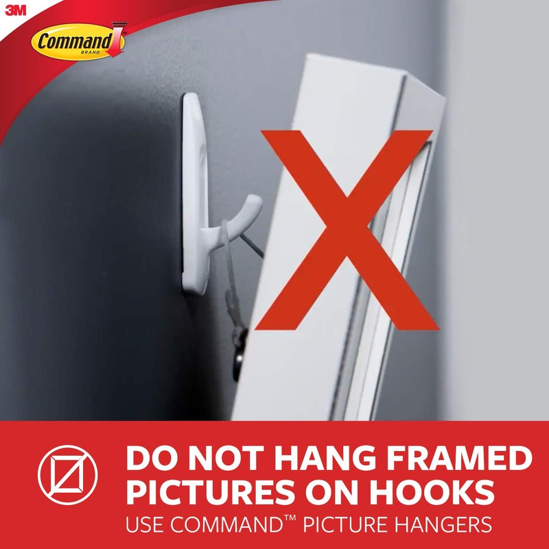 Command Hooks, Medium, Clear, 6-Hooks (17091CLR-6ES) (17091CLRVP)