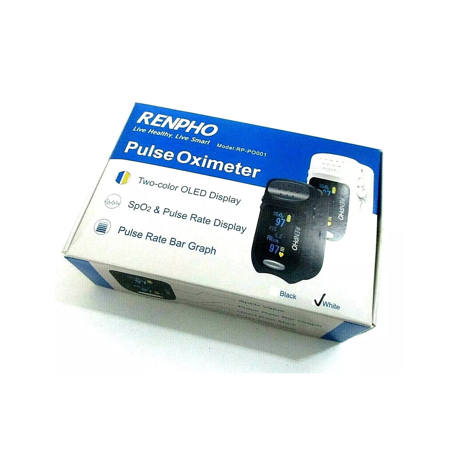 RENPHO Portable Pulse Oximeter Accurate Reading Pediatric & Adult ...