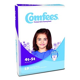 Fisher Price Comfees Training Diaper Pants fpr Girls, JB S4 6/19, 19 Count