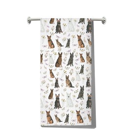 G2TUP German Shepherd Kitchen Towel German Shepherd Mom Gifts German Shepherd Dish Towel German Shepherd Lover Gifts (German Shepherd kt)