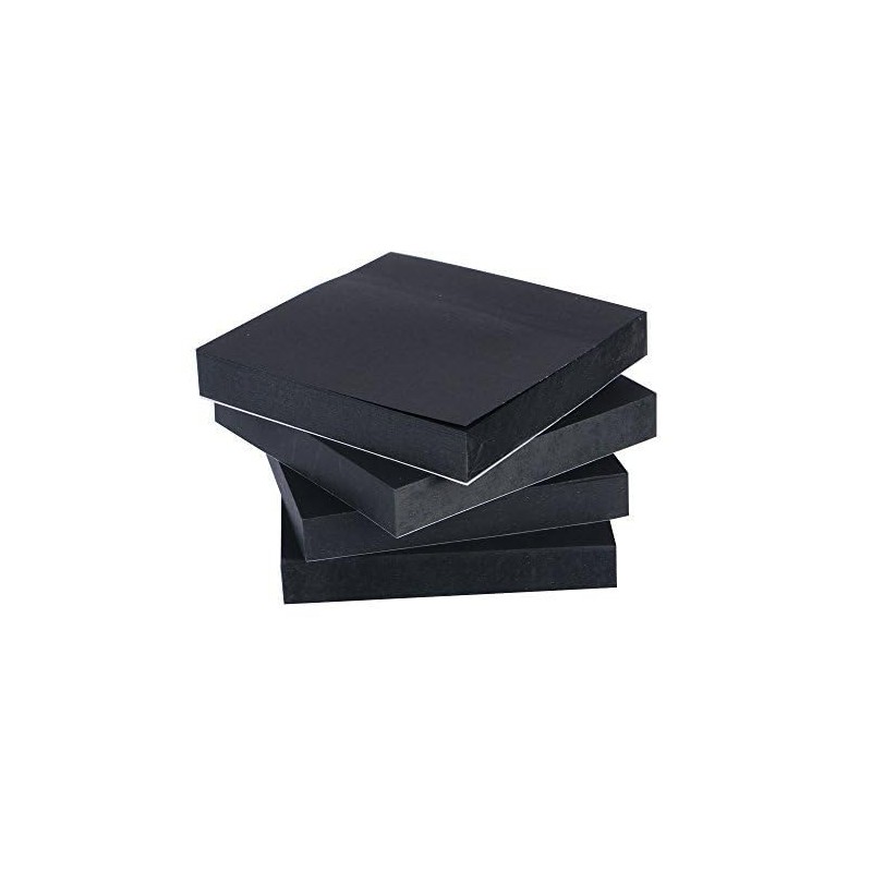 Eagle Black Sticky Notes, 3" x 3", 100 Sheets/Pad, 4