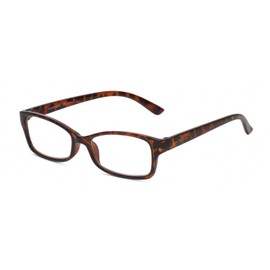 Calabria IM 31298 Eyeglasses Frame Crystal Tortoise Havana Brown Women Clear Demo Lenses Eye Glasses Trendy No Magnification