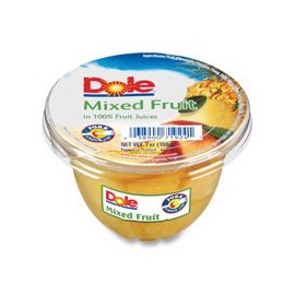 Dole Food Company, Inc 71924 Fruit Cups 7 Oz. 12/CT Mixed Fruit