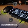 Wireless Keyboard and Mouse - Large Print Wireless Keyboard, KOPJIPPOM