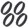 4 Pcs Tires for iRobot Roomba Wheels, No-Slip Wheel Tires