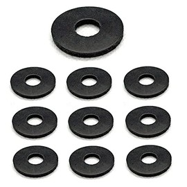 TERF® 10 Pcs Black Rubber Penny Washer M6 / 6mm X 25mm X 1.5mm Penny Washers Size: 6mm Inside Diameter (Hole) X 25mm Out Side Diameter X 1.5mm Thickness