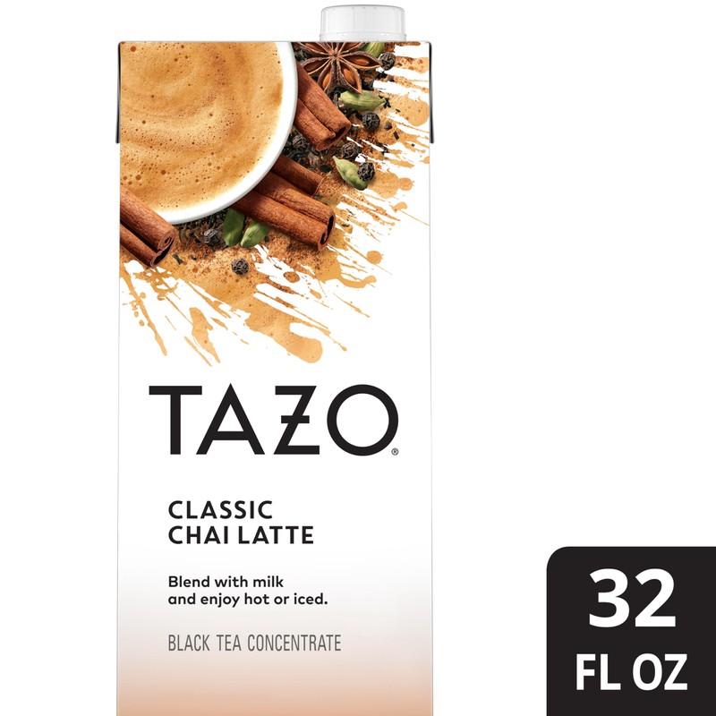 Tazo Chai Tea Latte Concentrate, 32 Fl Oz (Pack of