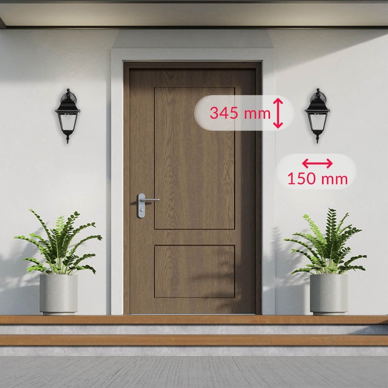 Outdoor Applique Wall Lamp "Tirol" / Garden Lantern / Outdoor