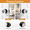 Gobrico 2 Pack Crystal Door Knobs Diamond Glass Bed/Bath Privacy
