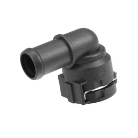 A ABSOPRO Upper Radiator Coolant Hose Connector Pipe No.1K0122291H - Car Interior Heater Hose Connector - for Volkswagen Passat 2012-2014 Plastic Black 1 Pc Item Replacement