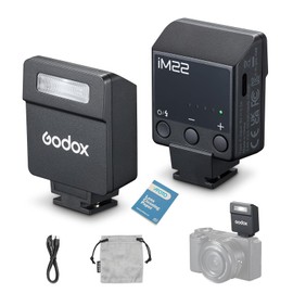 GODOX iM22 Camera Flash Mini iFlash Recycle Time 3s On-Camera Flash Speedlite for Sony Canon Nikon Fuji Olympus Cameras, 5 Power Levels