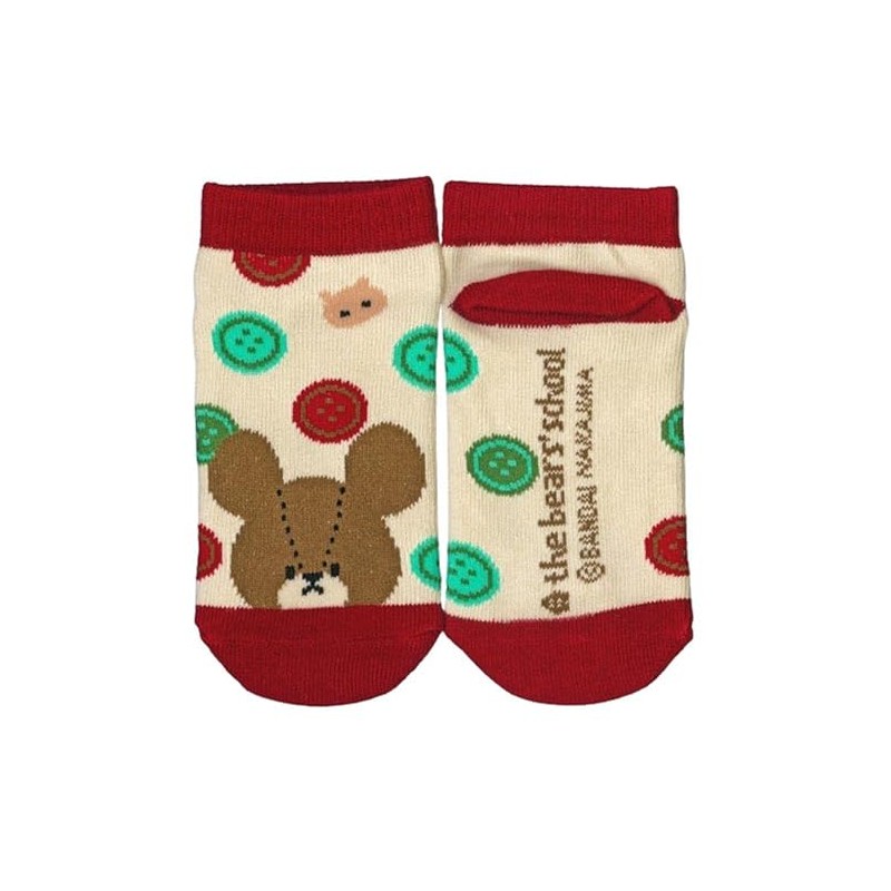 Nakajima Corporation 202192-24 Bear School Jackie and Cat Kids Socks,