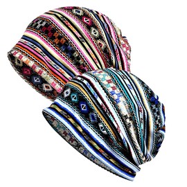 Welrog Chemo Hat, Women’s Hat, Lace Headscarf, Super Soft, Slouchy Turban, Headgear, Head Wrap -