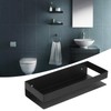 30cm Matt Black Shelf Stainless Steel Bathroom Shelf Kitchen Storage