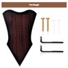 FLURSAILE Sword Plaque Wall Mount Vertical Display Holder Adjustable Stand
