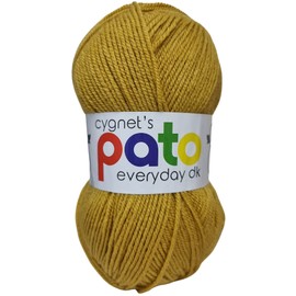 Cygnet Pato DK Knitting Yarn/Wool - 100g Double Knit Ball - 48 Shades (Gold - 937)
