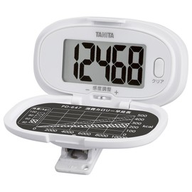 tanita (TANITA) Pedometer [Big Screen, Back Type] White PD – 647 – WH