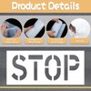 24" Stop Pavement Stencil – Heavy-Duty Silicone Road Marking Template