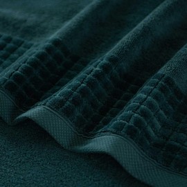 ZWOLTEX - Handtuchset Groß 50x100 Dunkelgrün Paulo - Towels Set Ägyptische Baumwolle, Sauna Handtuch Sets, Handtücher, Badehandtuch, Hantücherset, Strandhandtuch, Badehandtuch