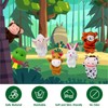 12Pcs Mini Plush Animal Finger Puppets, 12 Style Cartoon Small