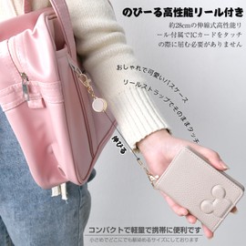 LanFly Reel Key Chain with Carabiner, Metal Wire, Extends Up to 12.6 inches (32 cm), Anti-Loss, Set of 2, For Retractable Hanging Name Tags, Small, Reel with Hook, Lanyard Keychain, Set of 2 G Light