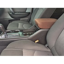 Auto Console Covers- Fits The Buick Enclave 2010-2017 Center Console Armrest Cover Waterproof Neoprene Fabric - Brown