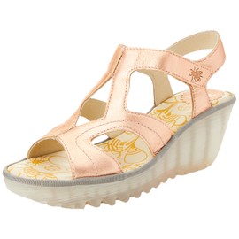 Fly London Women's YOTU472FLY Sandal, BLUSH GOLD, 3 UK