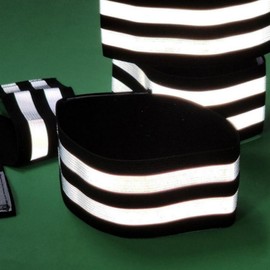 Double-Stripe Reflective Safety Band for Night Visibility Ankle Strap 5ea