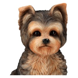 Yorkshire Terrier Dog Figurine - Yorkie Puppy Dog Figurine Animal Dog Figurine Statue 15cm Height
