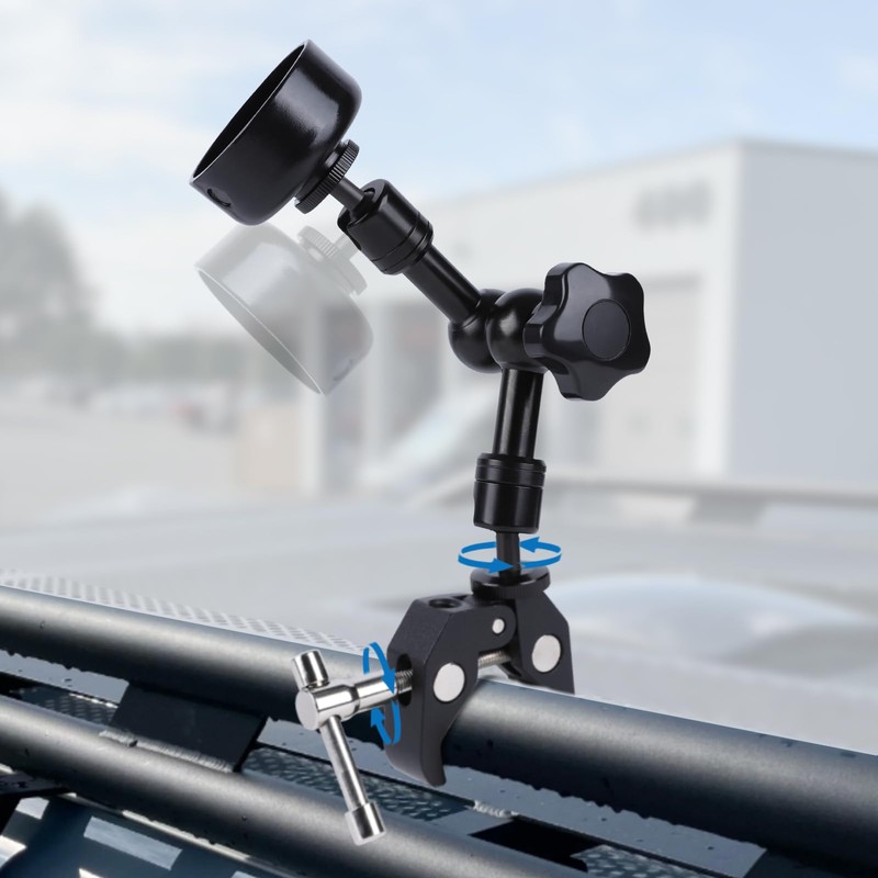 AntenaFix Starlink Mini Mount for Rv Ladder, Roof Rack,Universally Adjustable