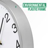 bakbrand Wall Clock Modern Simple Style Round Plastic Decor Clock