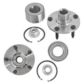 Forlevlaep 518517 2Pcs Front Wheel Hub Assembly with 5-Lug Replacement for Ford Edge 2007-2010, for Lincoln MKX 2007-2010