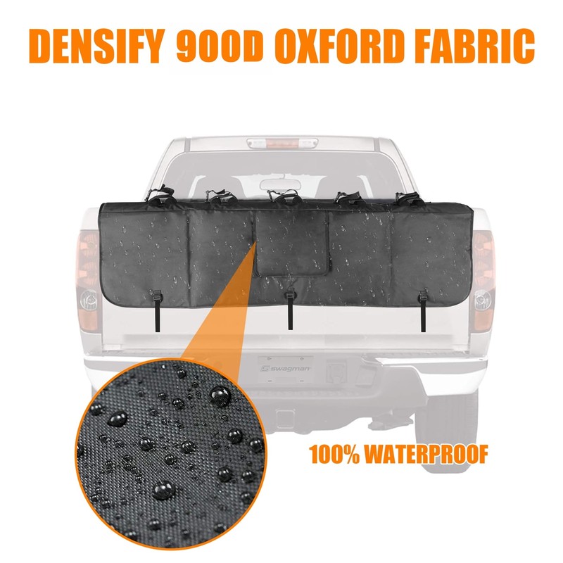 WALMANN 52" Wide Tailgate Pad for Bikes, Holds Up to