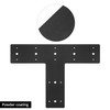 QWORK 14" x 10" T Shape Steel Flat Bracket with