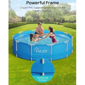 evajoy 12ft X 30in Evajoy metal frame swimming pool (No Pump And Filter