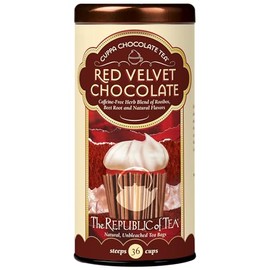 The Republic of Tea Red Velvet Cuppa Chocolate Tea, 36 Tea Bag Tin