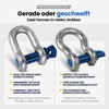 Straight Shackle with Eye Bolt - 3.25t Load Capacity -