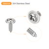 sourcing map ST3x10mm Phillips Pan Head Self-tapping Screw with Washer,