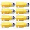 GUUZI 8pcs TT DC Gear Motor Double Shaft 3-6V Gear