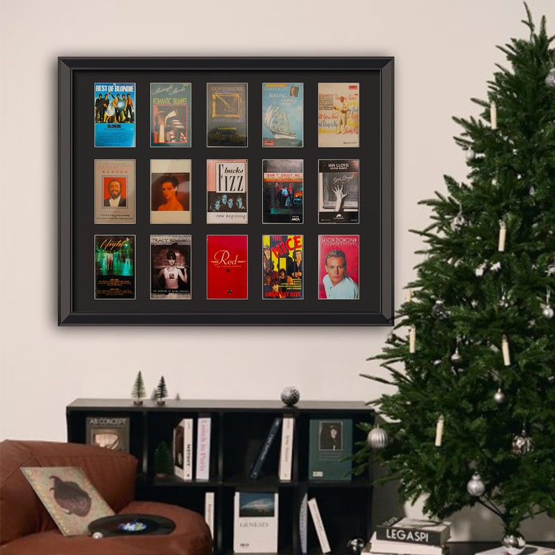 Cassette Tape Storage Shadow Box Display Stand,Cassette Tape Display Frame,Cassette