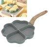 Egg Frying Pan Nonstick Heart Shaped 4 Cup Uniform Heating