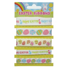 Multicolor Easter Ribbons - 1 Pc - Perfect for Festive Decor, Gift Wrapping, Baskets & DIY Crafts