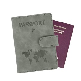 Minicloss Passport Covers, gray, plain