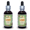 Lime (Key Lime Aurantifolia) Glycerite, Organic Dried Peel Alcohol-Free Liquid