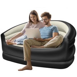TWUBLK Double Inflatable Couch for Camping and Home - Camping Portable Air Lounger Air Sofa Mattress for Adults (No Pump Included