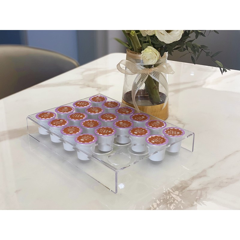IEEK 2 Pack of 24 Slots Flat Countertop Coffee Pod