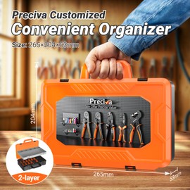 Preciva Spade Connector Crimping Kit, 28 Types Wire Connector Kit Wire Crimper AWG 22-13 with 420PCS Female Male Spade Connectors 2.8MM-6.3MM and 270 PCS Insulation Sleeves