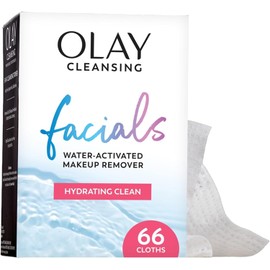 Olay Daily Clean 4-in-1 Water Activated Cleansing Cloths, 66 count