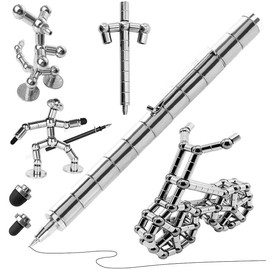 Fidget Pen - Gift for Teenager Boys Girls 8 9 10 11 12 13 14 15 Years Old Fidget Anxiety Relief Fidget Toy (silver)